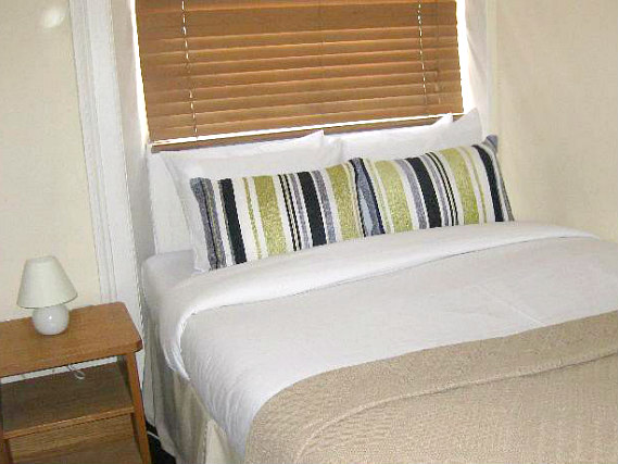 A typical double room at Assaha Hyde Park Hotel