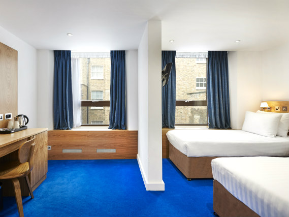 A twin room at Central Park Hotel London is perfect for two guests