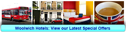 Woolwich Hotels: Book from only £14.00 per person!