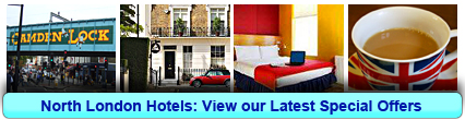 North London  Hotels: Book from only £17.50 per person!