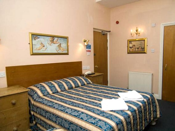 Ein Doppelzimmer im Normandie Hotel London
