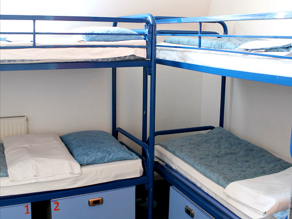 Ein Schlafsaal in den Camden Inn Hostel