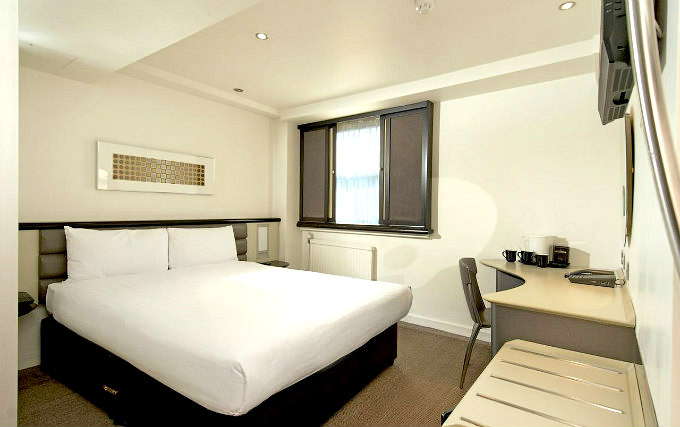A typical double room at Corus Hotel Hyde Park