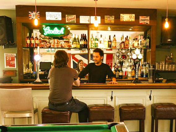 After a busy day, relax with a drink in the bar