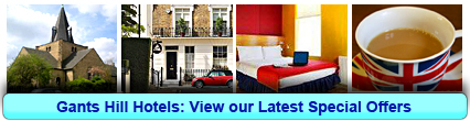 Hotels in Gants Hill: Book from only £13.00 per person! 