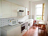 The Kitchen area at Barkston Rooms