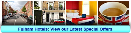 Fulham Hotels: Book from only £9.64 per person!