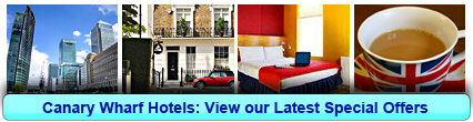 Canary Wharf Hotels: Book from only £14.00 per person!