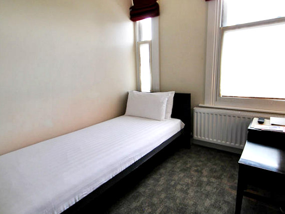 Single rooms at Clapham Guest House provide privacy