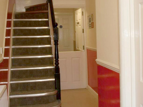The hallway at Clapham Guest House