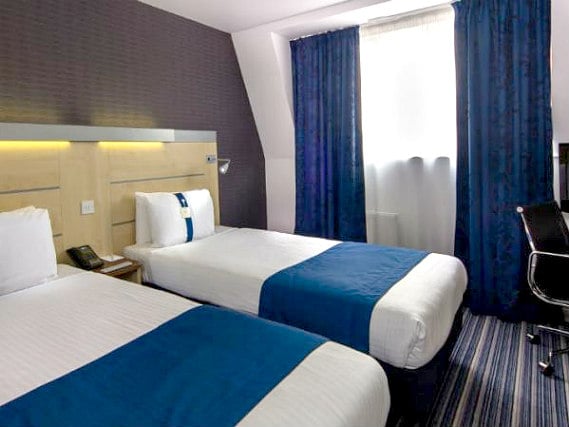 A twin room at Holiday Inn Express London Southwark is perfect for two guests