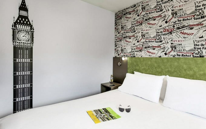 A comfortable double room at Ibis Styles London Leyton