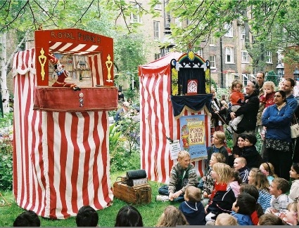 Covent Garden May Fayre and Puppet Festival at St Pauls Covent Garden, London