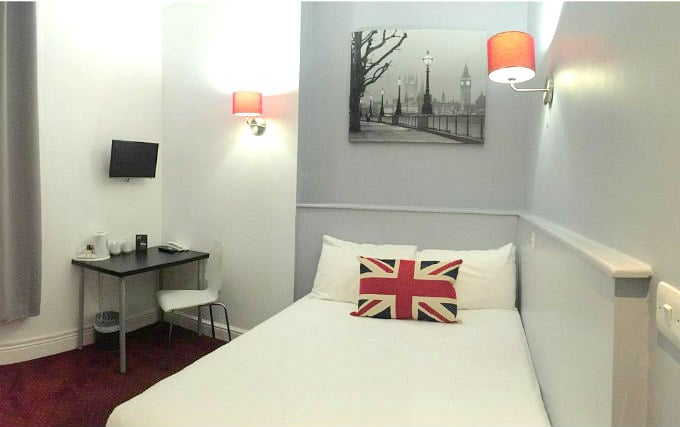 A typical double room at Castleton Hotel