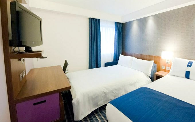 A typical triple room at Holiday Inn Express City