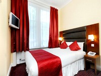 A double room at Lord Jim Hotel