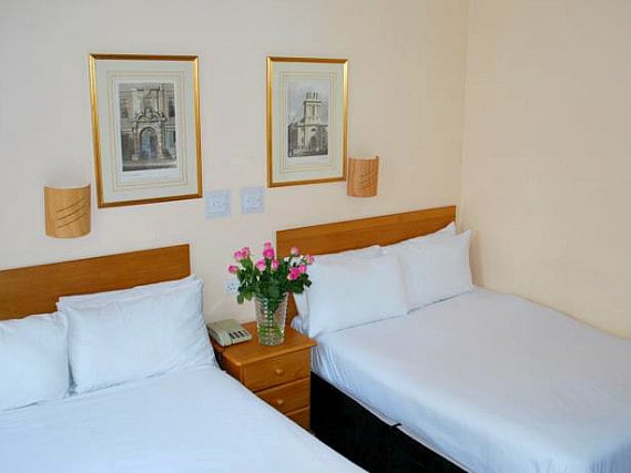 Quad rooms at Lord Kensington Hotel are the ideal choice for groups of friends or families