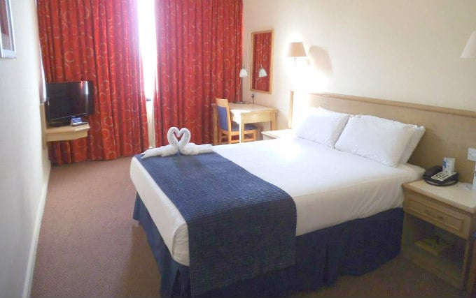 A typical double room at Airport Inn Gatwick