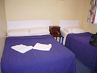 A typical triple room at the Crestfield Hotel