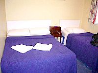A typical triple room at the Crestfield Hotel
