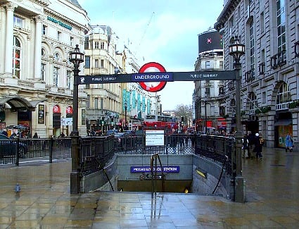 Piccadilly Circus Tube Station, London