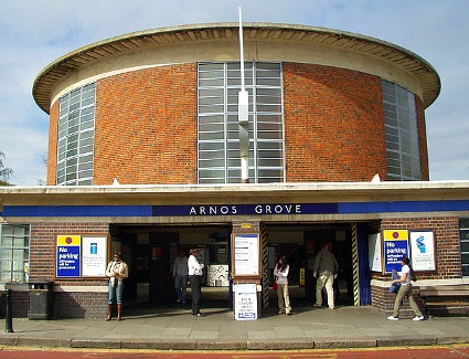 Arnos Grove Tube Station, London