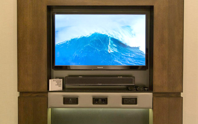You will have a flat screen TV in your room