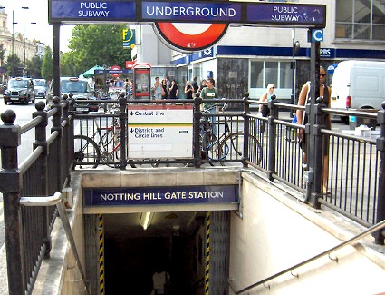 Notting Hill Gate Tube Station, London
