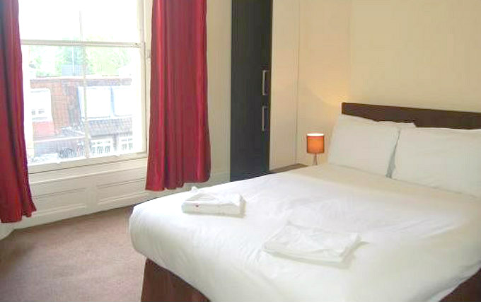 A typical double room at Leinster Gardens Apartments