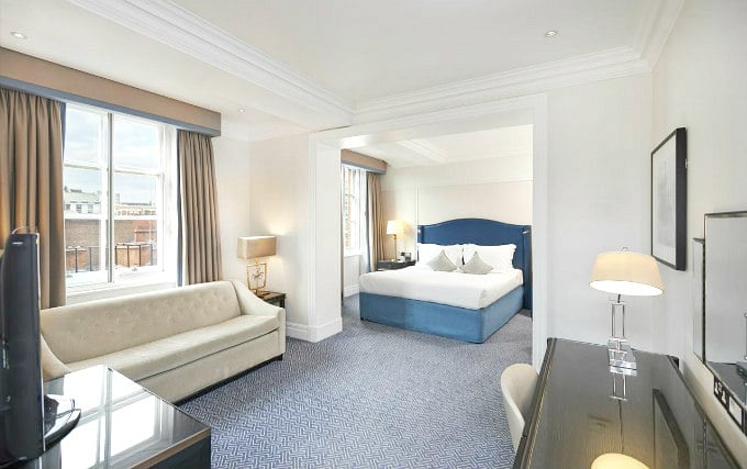 A double room at The Waldorf Hilton London