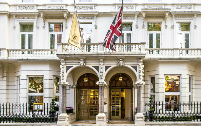 The exterior of Bentley Hotel London