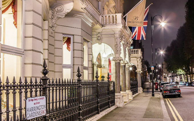 An exterior view of Bentley Hotel London
