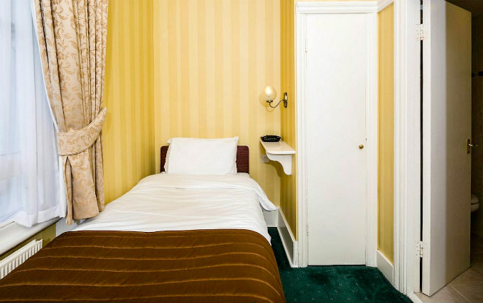 A single room at Best Western Swiss Cottage Hotel