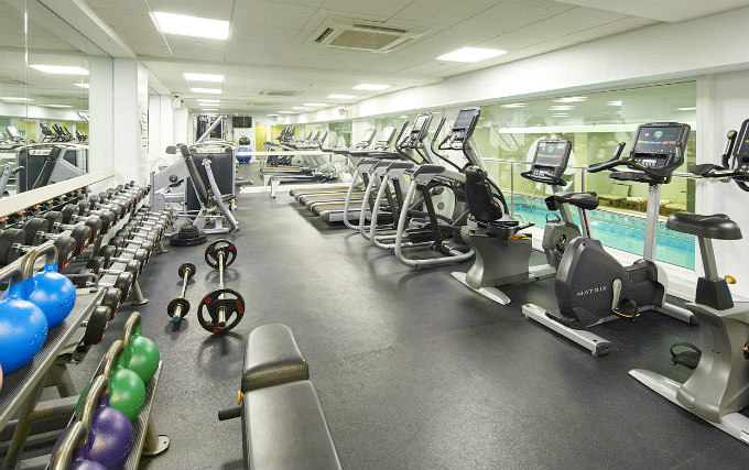 Gym at London Marriott Hotel Marble Arch