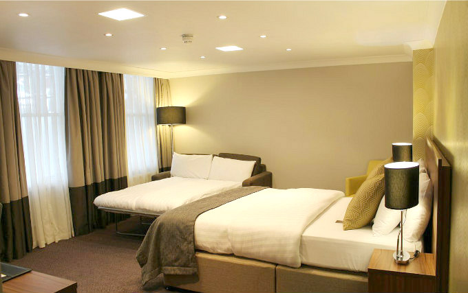 Quad room at Best Western Mornington Hotel London Hyde Park