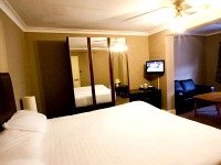 A typical double room at Rossmore Hotel