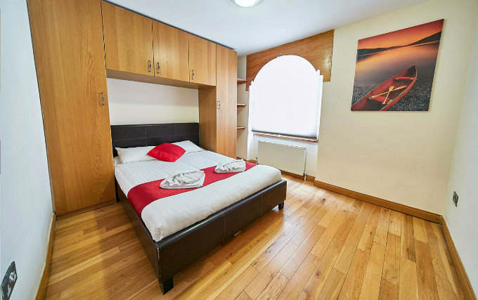 A double room at Hyde Park Budget Suites