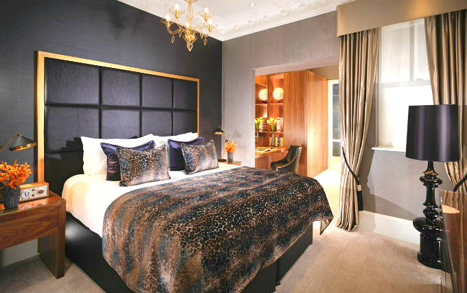 A comfortable double room at Flemings Mayfair Hotel