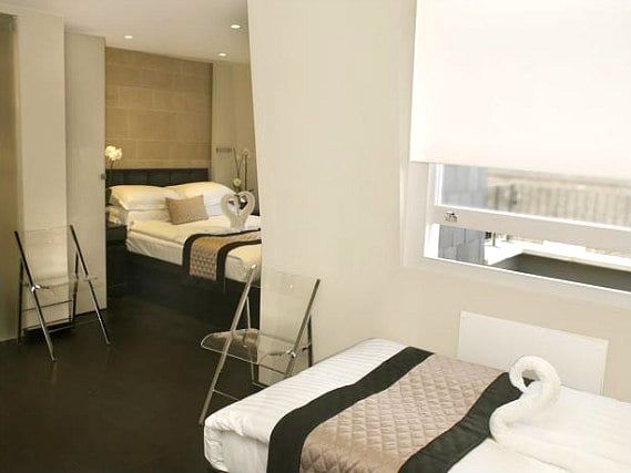 Quad rooms at Nox Hotels Notting Hill are the ideal choice for groups of friends or families