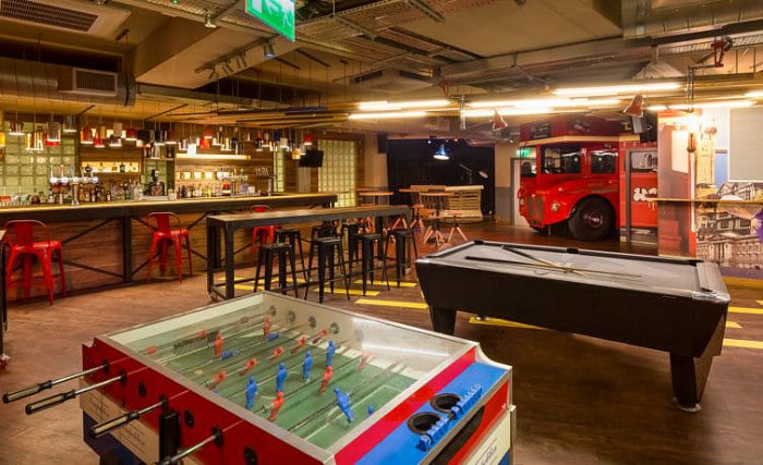 Enjoy a game in the pool room at Generator London