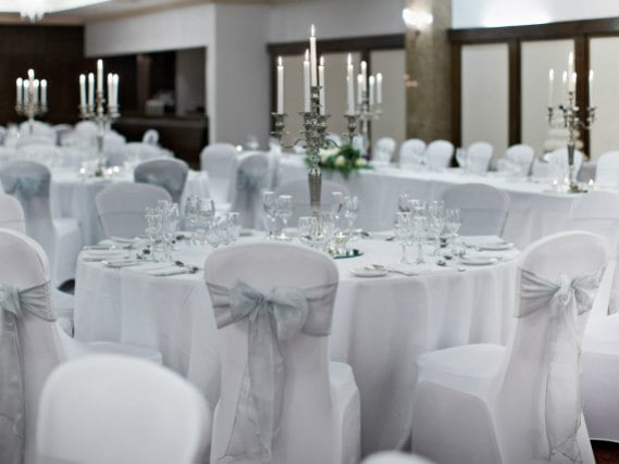The beautiful wedding room at Clayton Crown Hotel