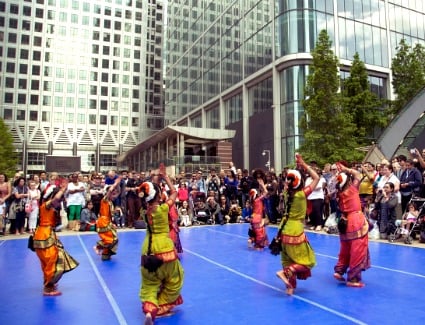 Dancing City Festival at Cabot Square, London