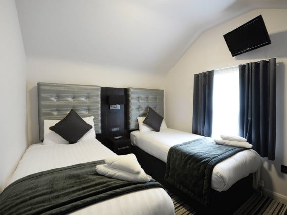 A twin room at The 29 London (fka Airways Hotel) is perfect for two guests