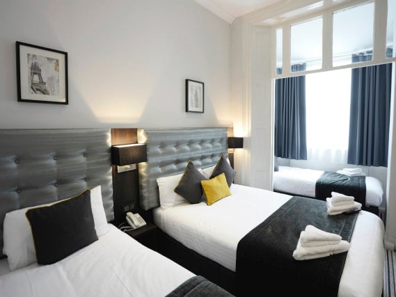 Quad rooms at The 29 London (fka Airways Hotel) are the ideal choice for groups of friends or families