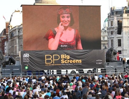 BP Big Screens at Royal Opera House, London