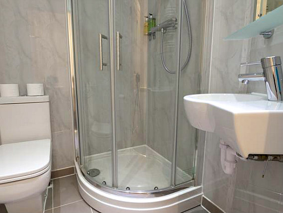 A typical shower system at The Royal Hyde Park Hotel