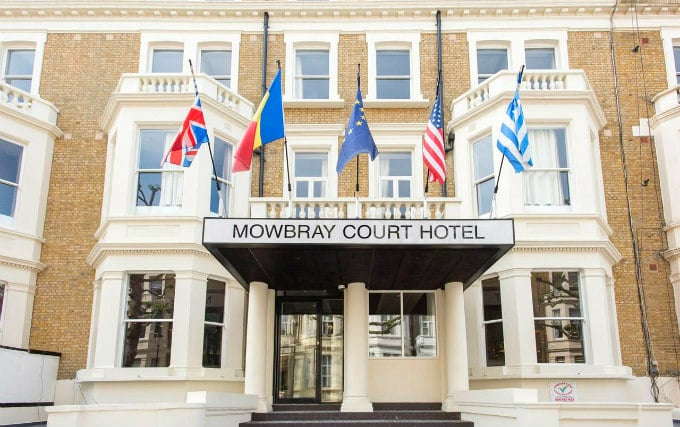 An exterior view of Mowbray Court Hotel