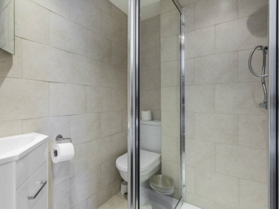 A typical shower system at Belgravia Rooms London