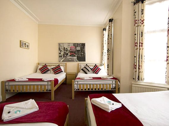 Multi-bedded rooms are great for friends and family sharing