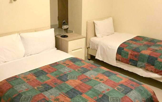 A triple room at Seven Dials Hotel